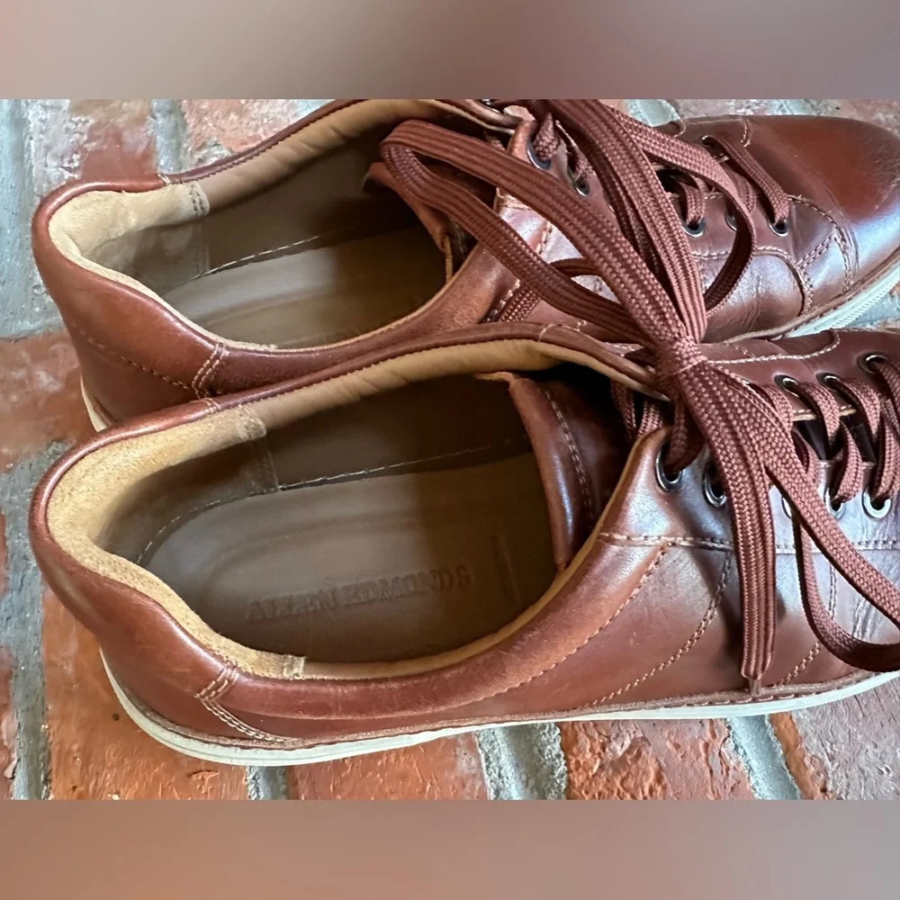 Allen Edmonds Leather Sneakers 13D - Picture 5 of 13